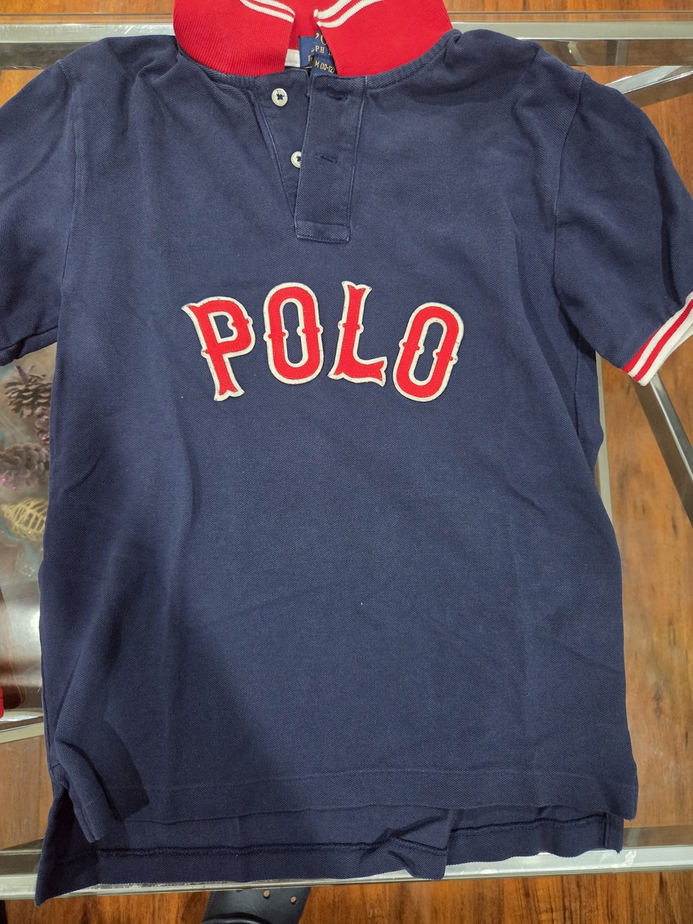 Polo by Ralph Lauren Navy Short-Sleeve Rugby Polo with Red Trim Set